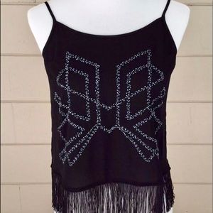 NWT Express Beaded Fringe Tank